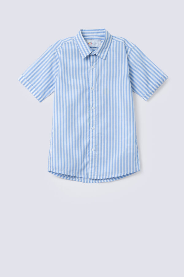 Stripe Short Sleeves Shirt