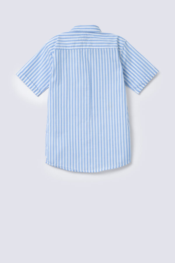 Stripe Short Sleeves Shirt