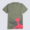 Olive green -Spiderman graphic t-shirt