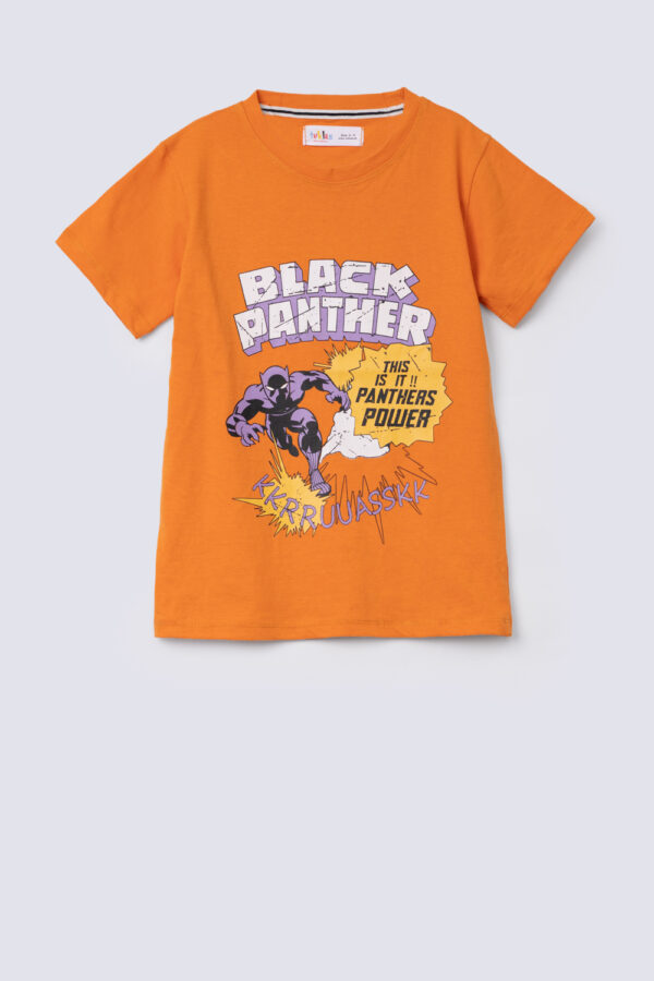 Orange Black panther t-shirt