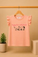 Snoopy friends frill t-shirt