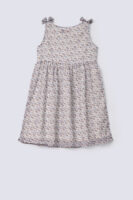 Strap shoulder printed frock