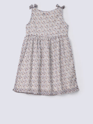 Strap shoulder printed frock