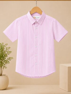 Stripe Short Sleeves Shirt