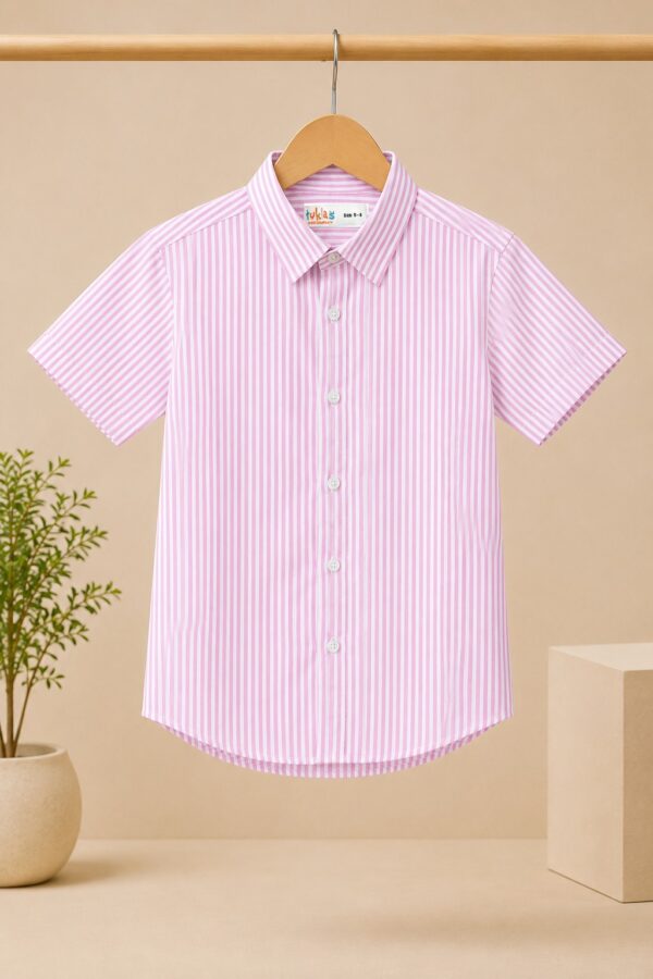 Stripe Short Sleeves Shirt