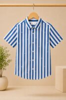 Stripe Short Sleeves Shirt