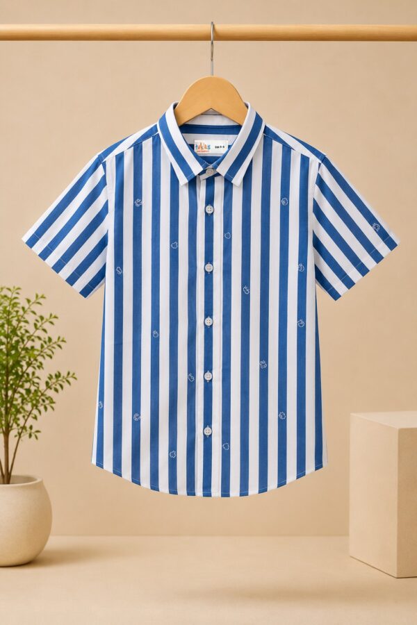 Stripe Short Sleeves Shirt