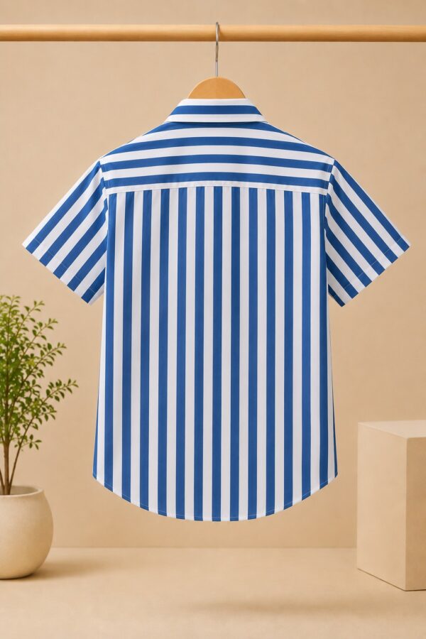 Stripe Short Sleeves Shirt