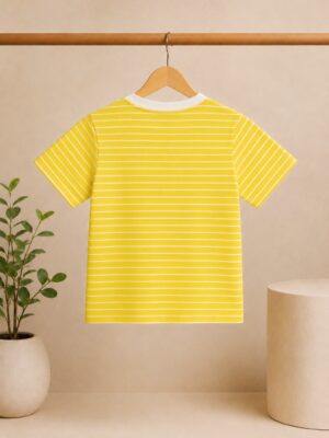 YARN DYED STRIPER TEE shirt backside