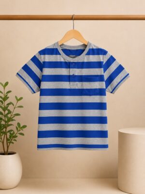 Yarn Dyed Striper Henley