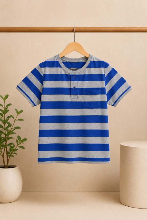Yarn Dyed Striper Henley