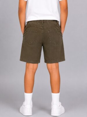 army green boys shorts backside