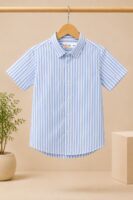 Stripe Short Sleeves Shirt