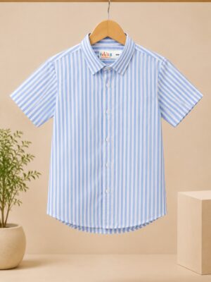 Stripe Short Sleeves Shirt