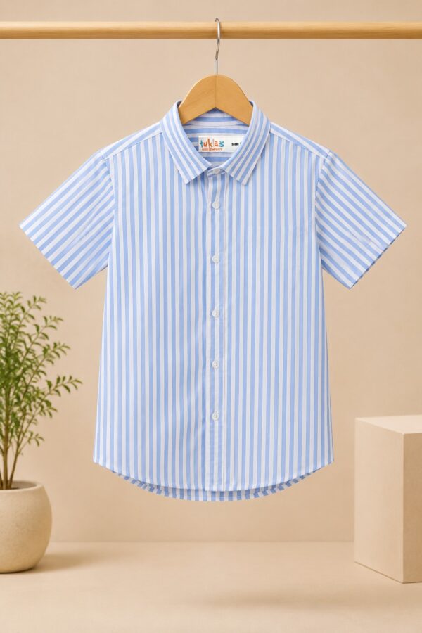 Stripe Short Sleeves Shirt