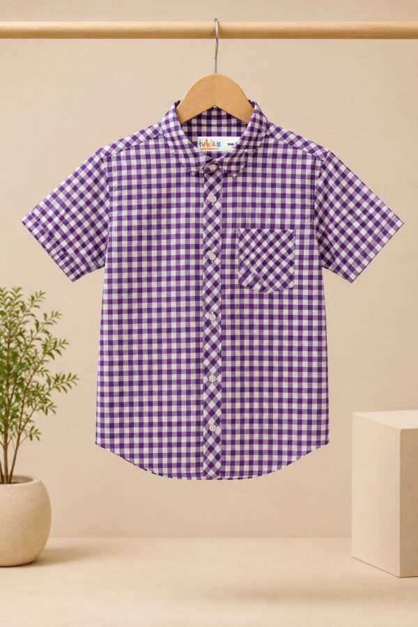 Checkered Short Sleeves Shirt