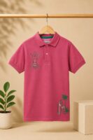 Girls Pink Polo