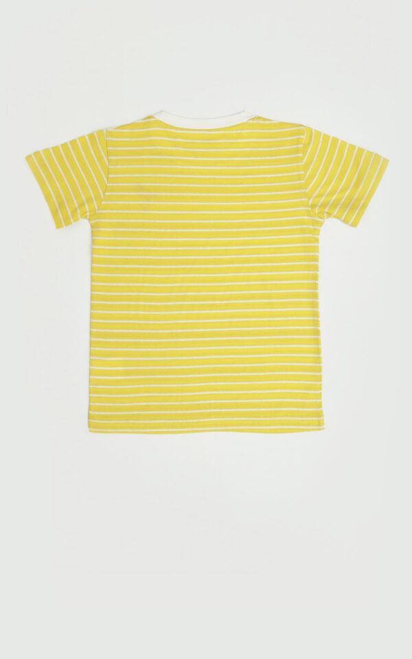 yellow YARN DYED STRIPER TEE