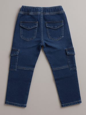 Elasticated Waist cargo Jeans backside