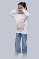 Girls Snow Bear Sweatshirt