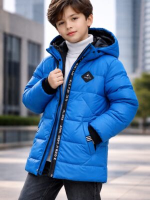 Royal Blue Kids Puffer Jacket