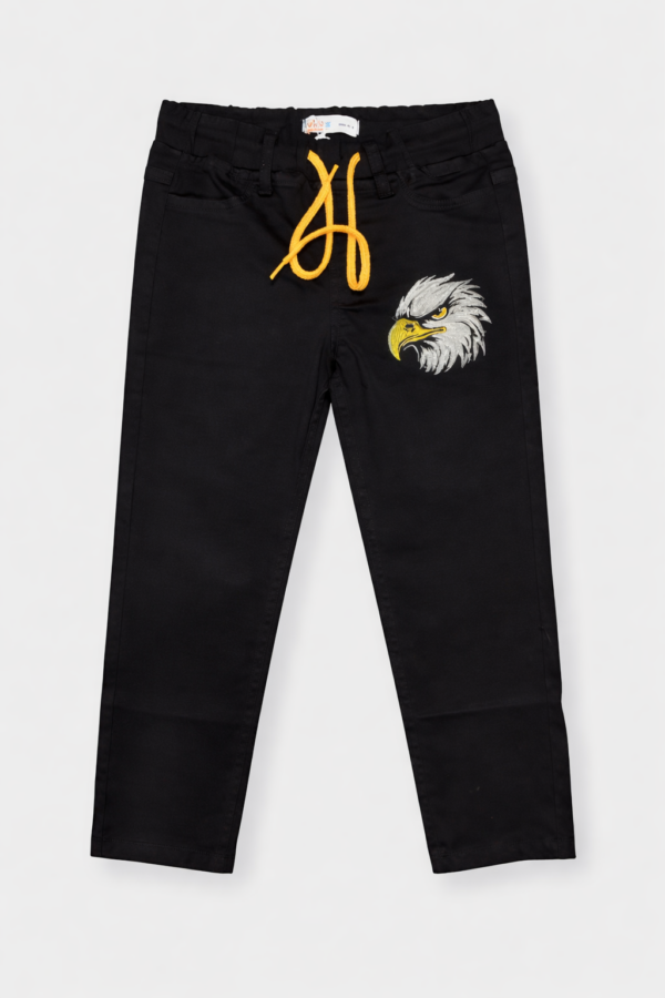 Black Falcon Embroidered jeans