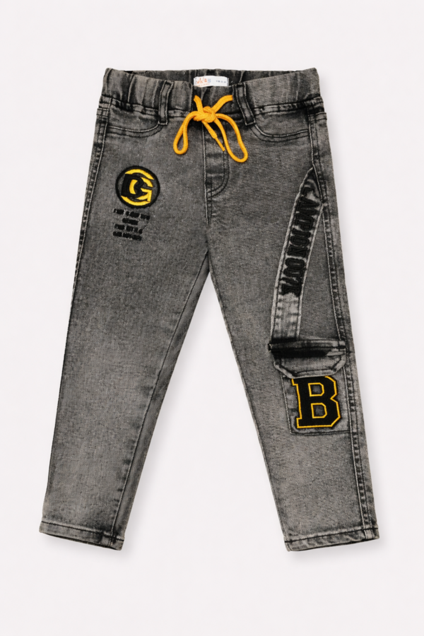 Fashion elasticated boys jean