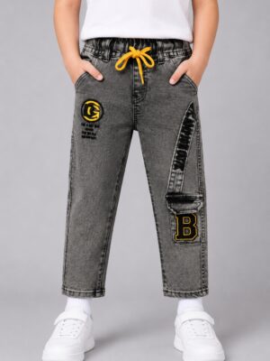 Fashion elasticated boys jean
