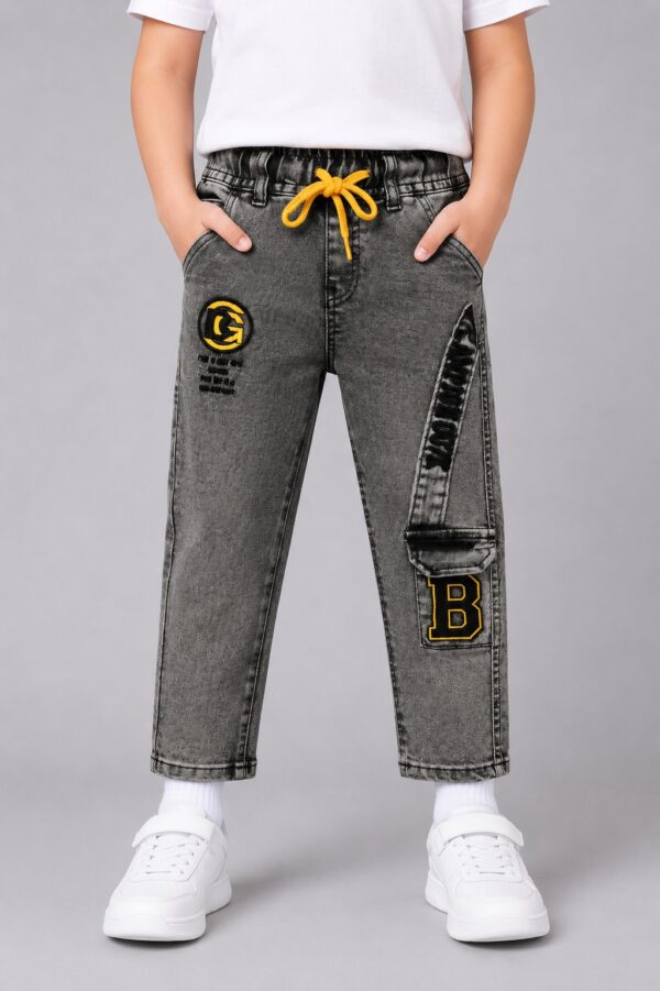 Fashion elasticated boys jean