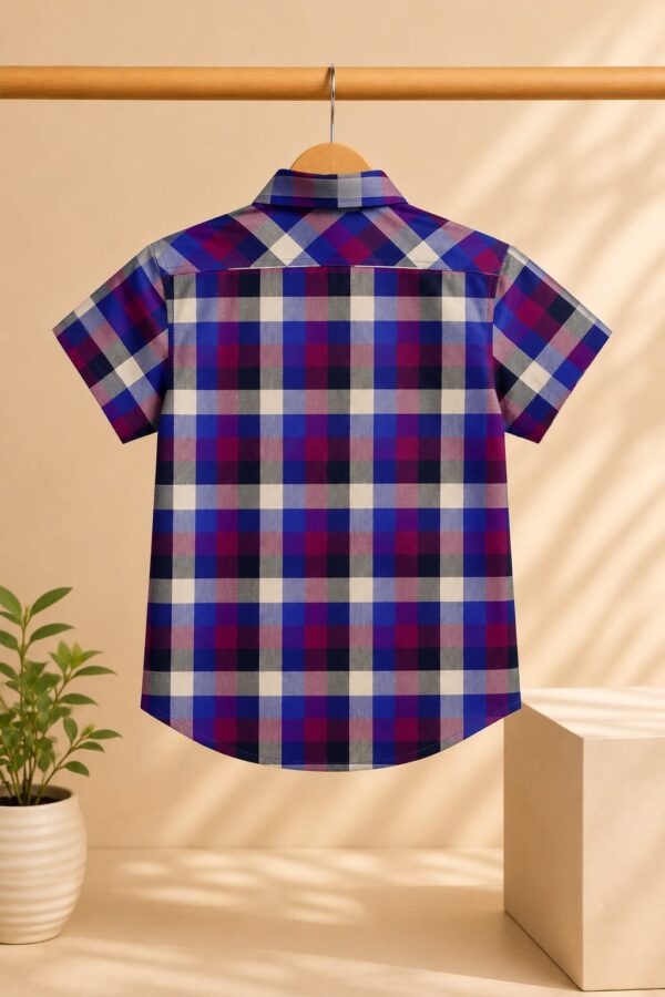 Purple wave casual shirt