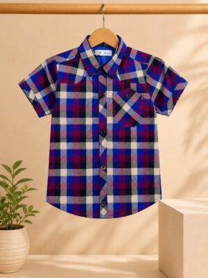 Purple wave casual shirt