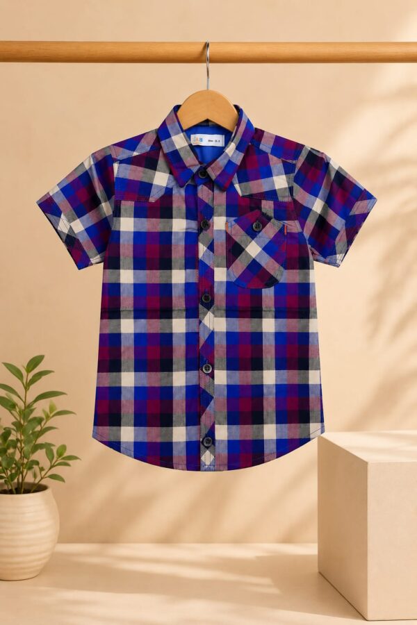 Purple wave casual shirt