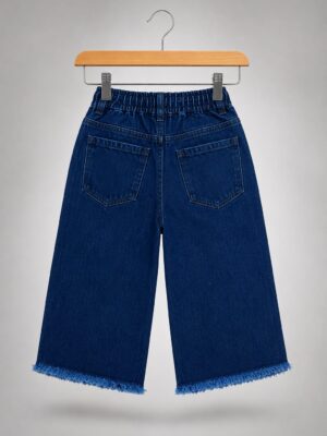 Wide leg embroiderey jeans