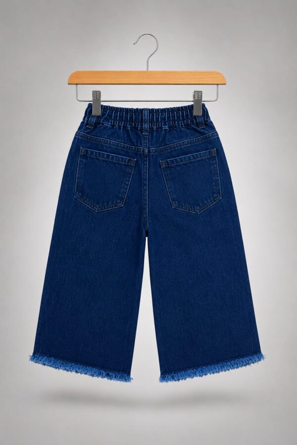Wide leg embroiderey jeans