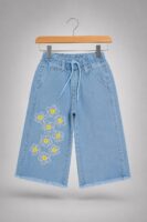Wide Leg Embroided jeans