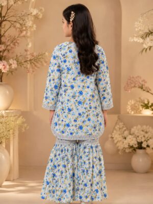Floral blooming sharara set