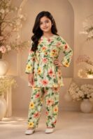 Floral girls suit