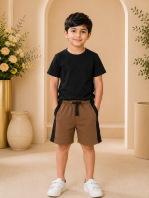 Earth Brown Kids Co-ord