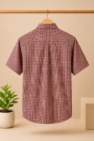 Checked button down shirt