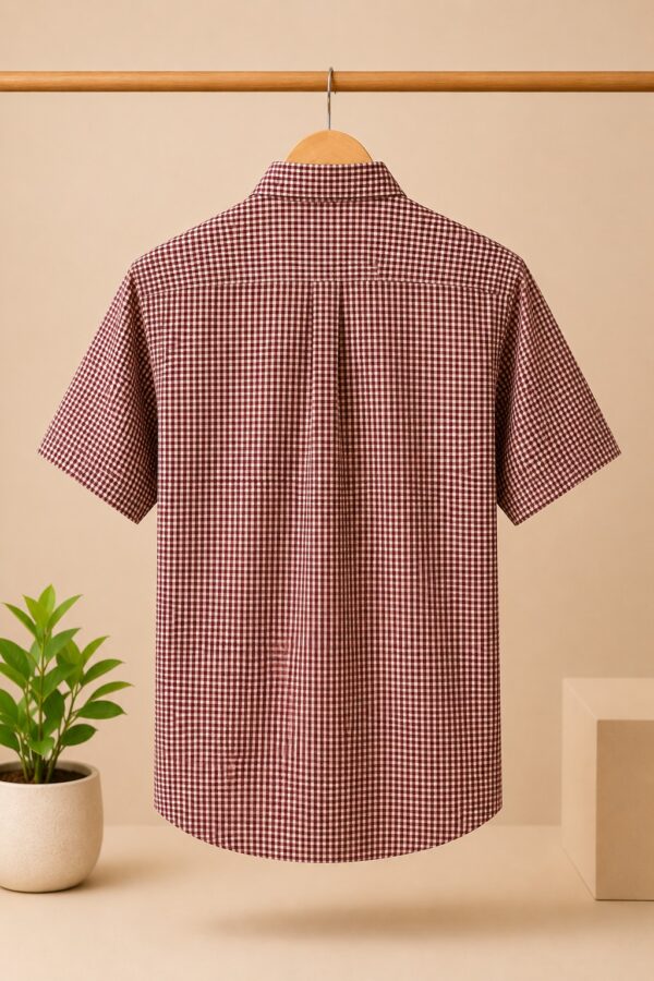 Checked button down shirt