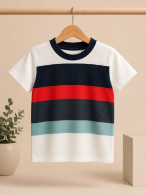Contrast panel tee