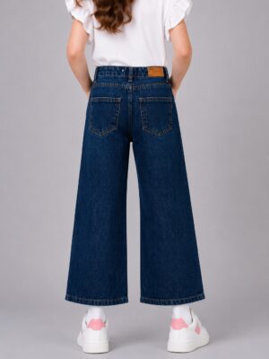 Heart Embroidered jeans BACKSIDE