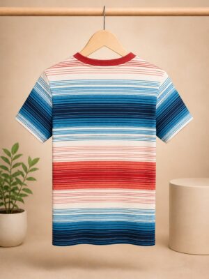 Multi striped tee backside