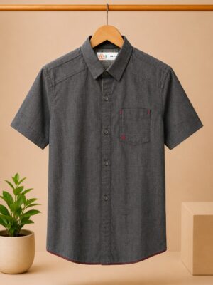 Charcoal Grey  Casual Shirt