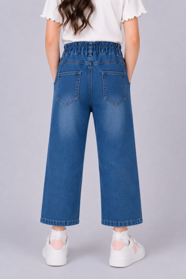 Elasticated waist kapri jeans