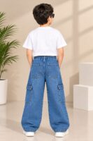 LIGHT BLUE BOYS CARGO JEANS