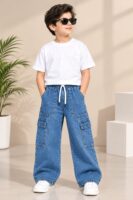LIGHT BLUE BOYS CARGO JEANS